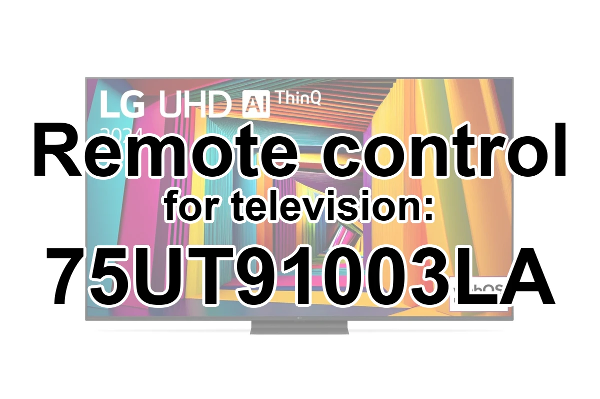 LG 75UT91003LA replacement remote control for seniors