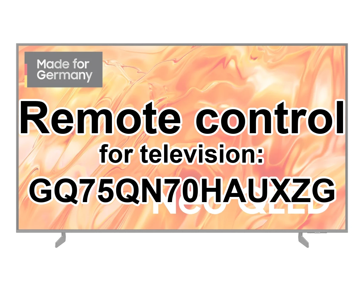 Samsung GQ75QN70HAUXZG replacement remote control different look