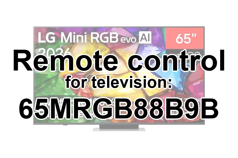 LG 65MRGB88B9B replacement remote control for seniors