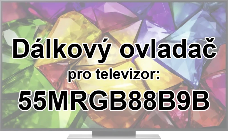 LG 55MRGB88B9B náhradní dálkový ovladač pro seniory