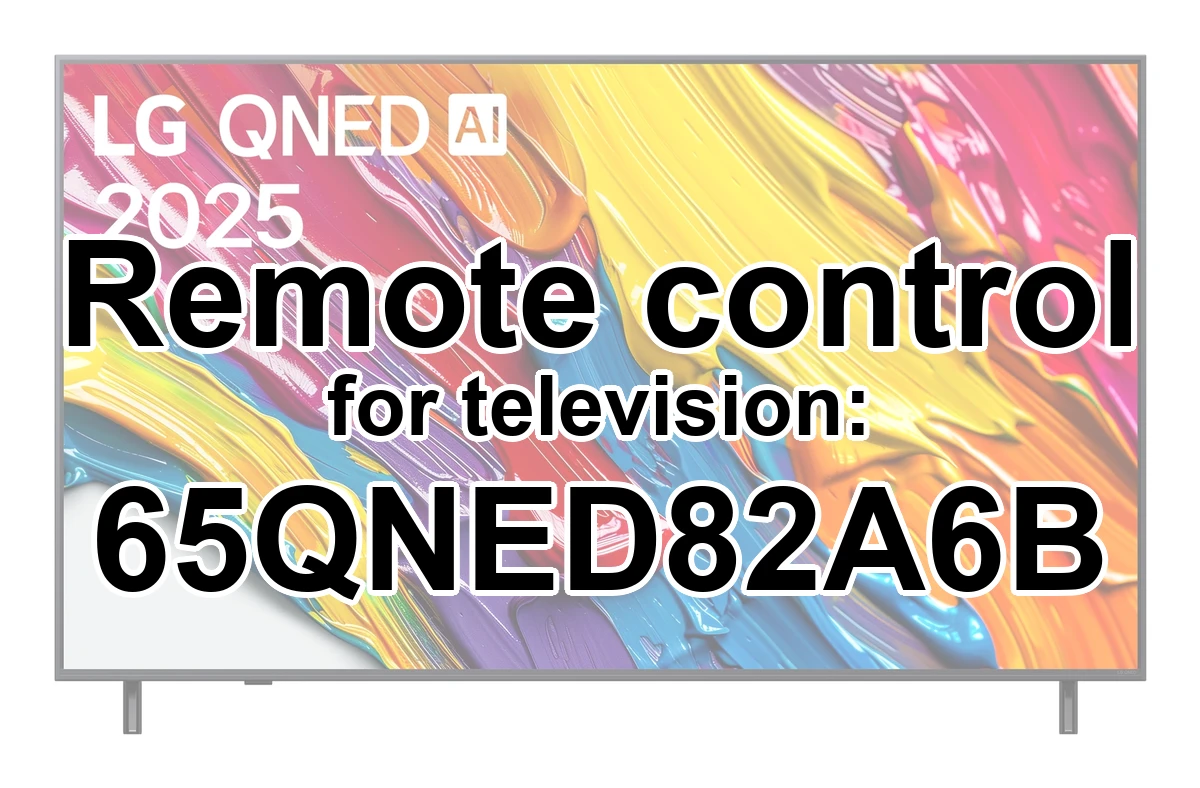 LG 65QNED82A6B replacement remote control for seniors