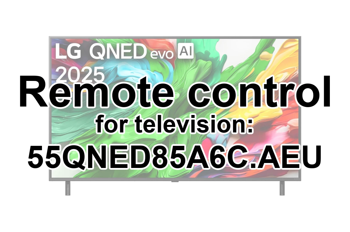 LG 55QNED85A6C.AEU replacement remote control different look