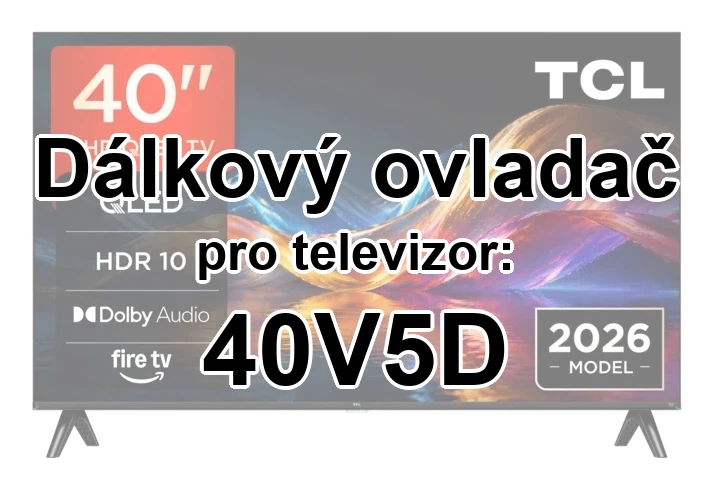 TCL 40V5D originální dálkový ovladač