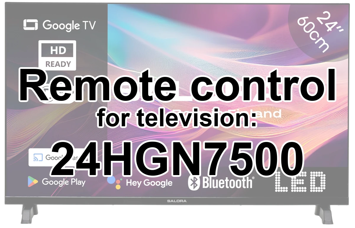 Salora 24HGN7500 original remote control