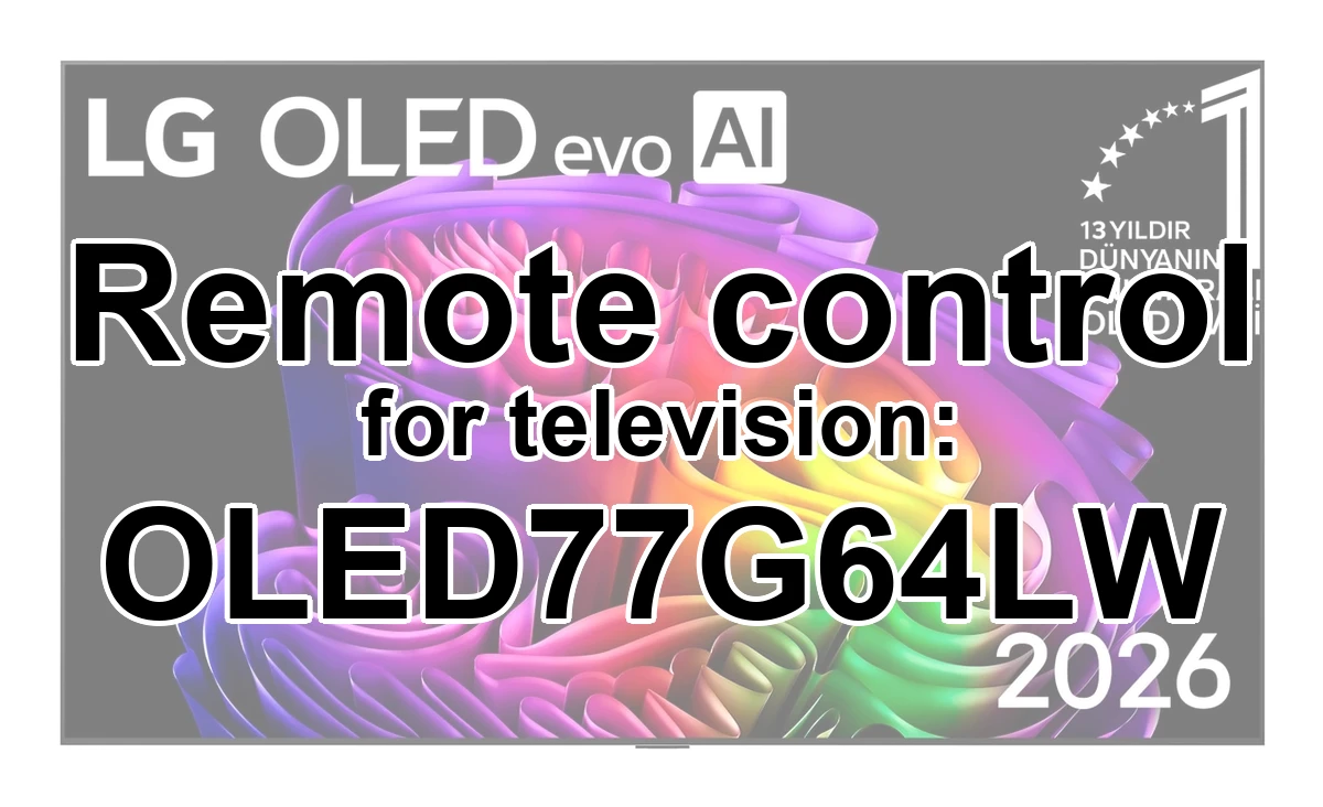 LG OLED77G64LW original remote control