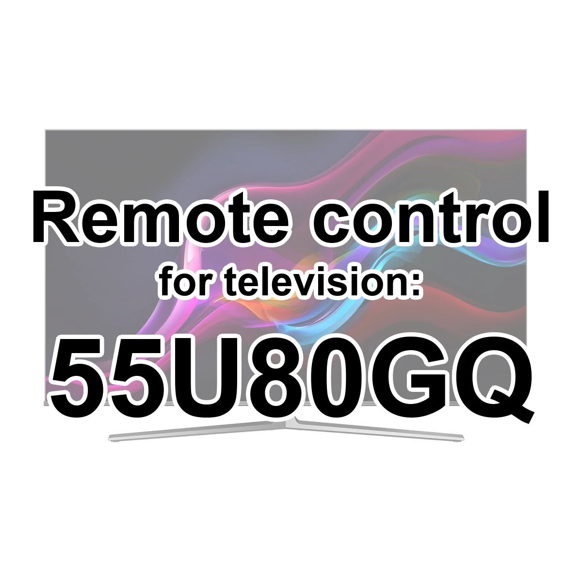 Hisense 55U80GQ replacement remote control for seniors