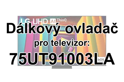 LG 75UT91003LA náhradní dálkový ovladač pro seniory