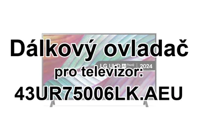 LG 43UR75006LK.AEU náhradní dálkový ovladač jiného vzhledu