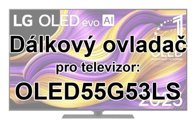 LG OLED55G53LS náhradní dálkový ovladač pro seniory