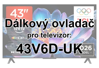 TCL 43V6D-UK originální dálkový ovladač