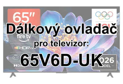 TCL 65V6D-UK náhradní dálkový ovladač jiného vzhledu