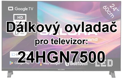 Salora 24HGN7500 náhradní dálkový ovladač pro seniory