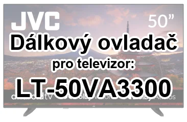 JVC LT-50VA3300 náhradní dálkový ovladač pro seniory