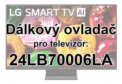 LG 24LB70006LA náhradní dálkový ovladač jiného vzhledu