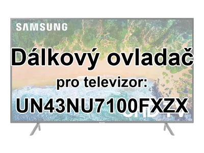 Samsung UN43NU7100FXZX náhradní dálkový ovladač jiného vzhledu