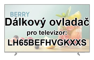 Samsung LH65BEFHVGKXXS náhradní dálkový ovladač pro seniory